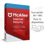Licencia McAfee Internet Security – Clave de 25 Dígitos (Duración 1 Año)